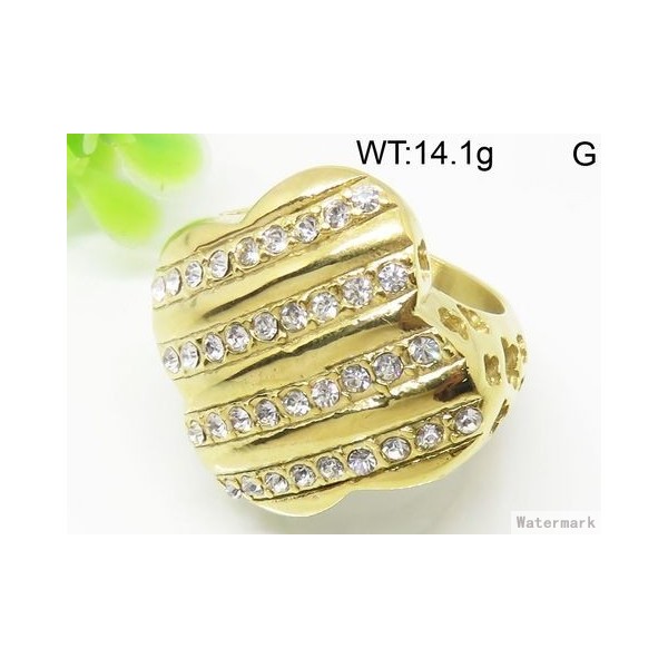 anillo dorado cristalino proveedor china